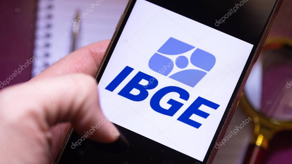 IBGE application on the phone