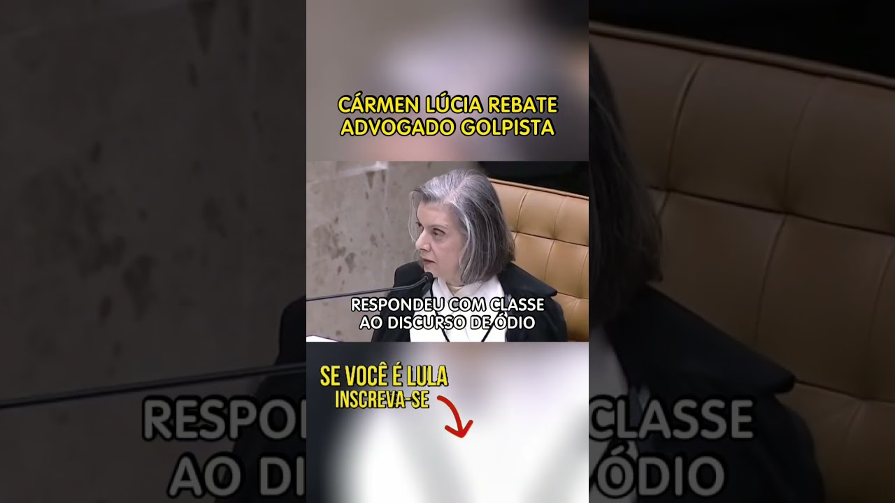 ADVOGADO B0LSONARISTA TOMA INVERTIDA DE CÁRMEN LÚCIA!!