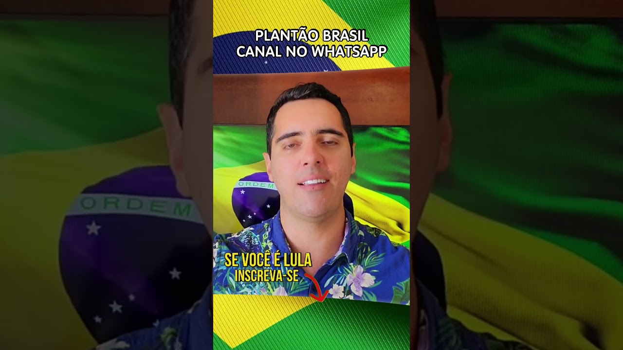 CANAL PLANTÃO BRASIL NO ZAP!! LINK NA DESCRIÇÃO!!