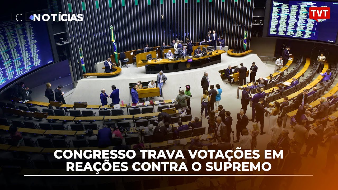 Congresso trava votações em reações contra o Supremo