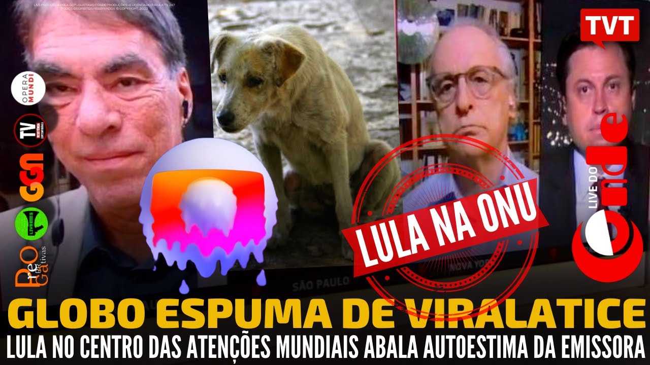 Live do Conde! Globo espuma de viralatice: Lula popstar abala autoestima da emissora