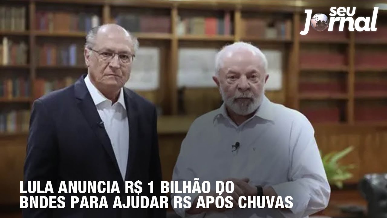 Lula anuncia R$ 1 bilhão do BNDES para ajudar RS após chuvas