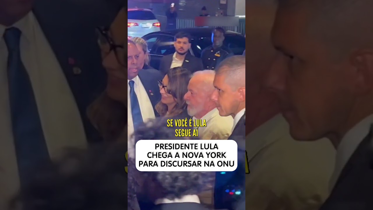 TIDO COMO LÍDER INTERNACIONAL, LULA CHEGA À ASSEMBLÉIA DA ONU!!
