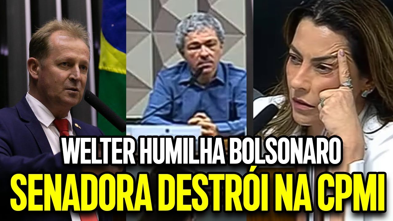 WELTER DESTRÓI MENTIRAS BOLSONARISTAS E SENADORA HUMILHA DEPOENTE NA CPMI!!!! GRANDE DIA!!!!