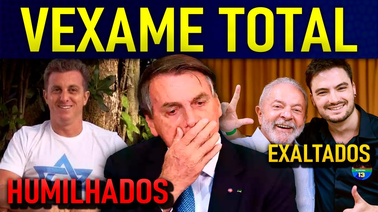 B0LSONARO E LUCIANO HUCK PASSAM VERG0NHA!! LULA ZERA O GAME E CAMPANHA CONTRA FELIPE NETO FRACASSA!!