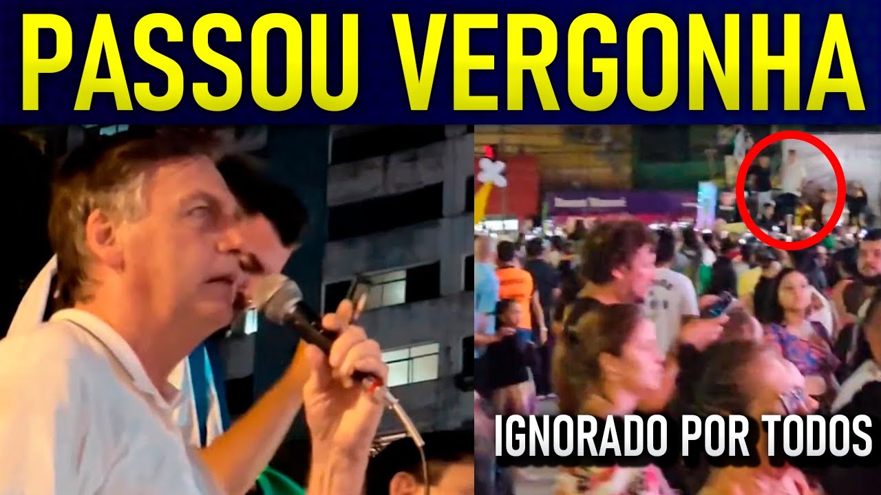 B0LSONARO PASSA VEXAME E É IGNORADO POR MILHARES DE PESSOAS!!! ATÉ EU FIQUEI COM VERGONHA!!