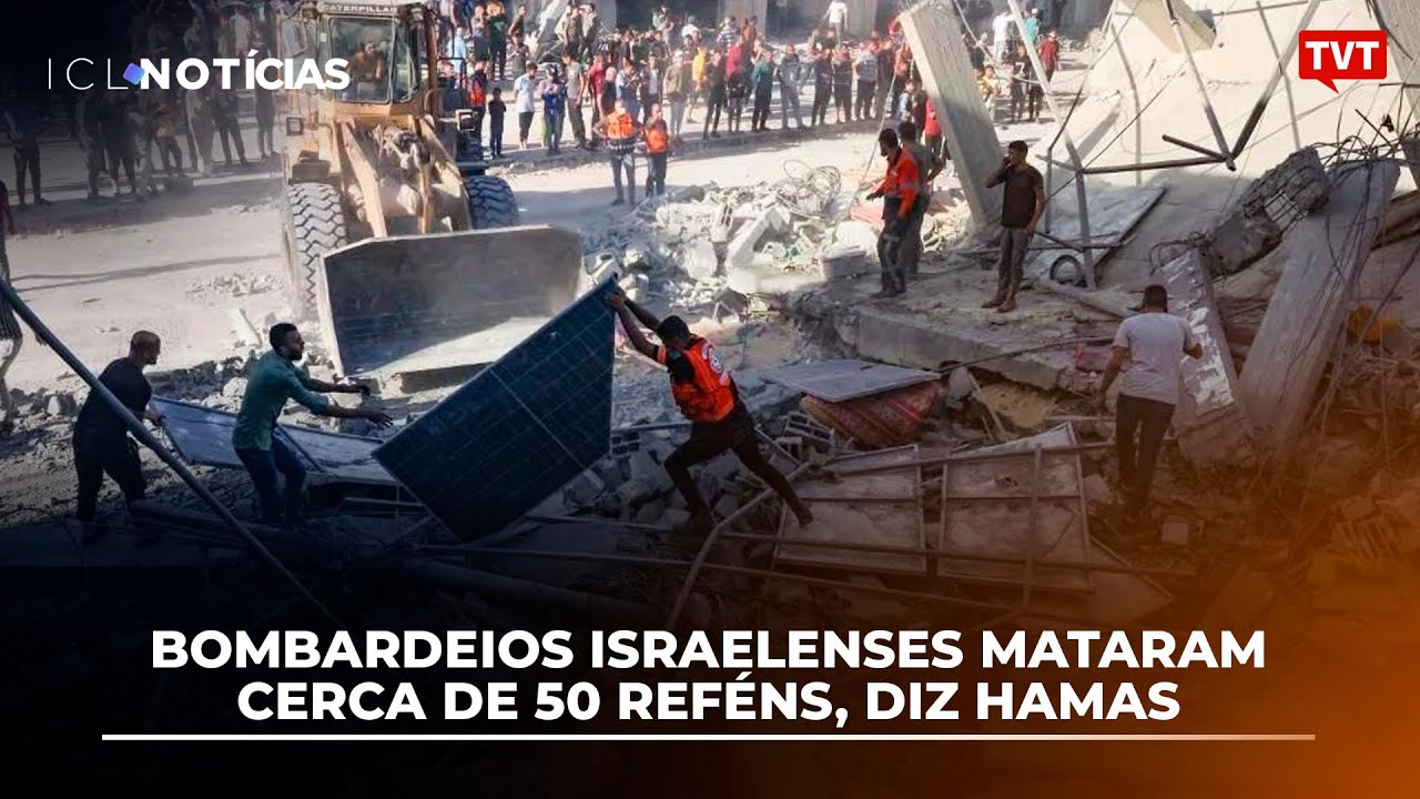 Bombardeios israelenses mataram cerca de 50 reféns, diz Hamas