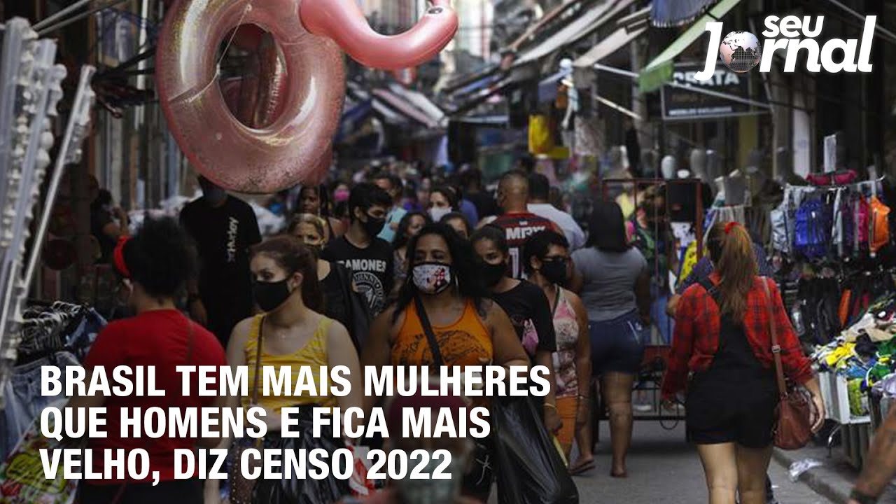 Brasil tem mais mulheres que homens e fica mais velho, diz Censo 2022