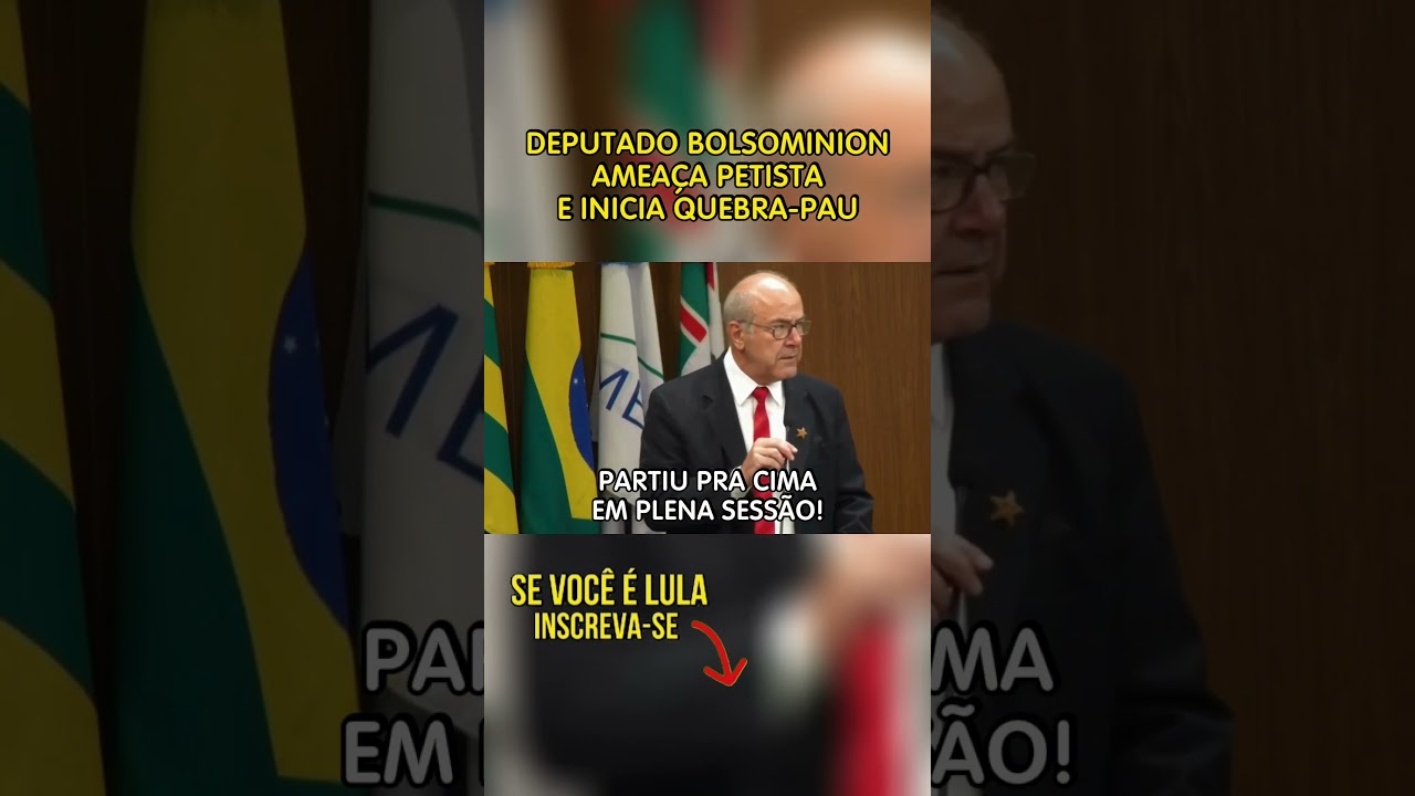 DEPUTADO B0LSONARISTA PERDE A CABEÇA EM PLENA ASSEMBLÉIA DE GOIÁS!!