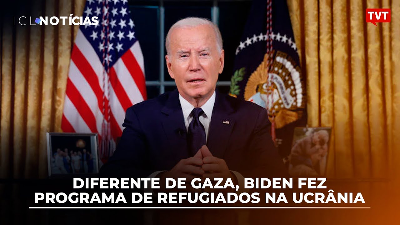 Diferente de Gaza, Biden fez programa de refugiados na Ucrânia