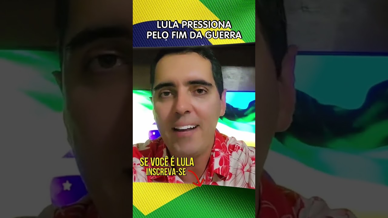 LULA EXERCE O PESO DA DIPLOMACIA NA GUERRA!!