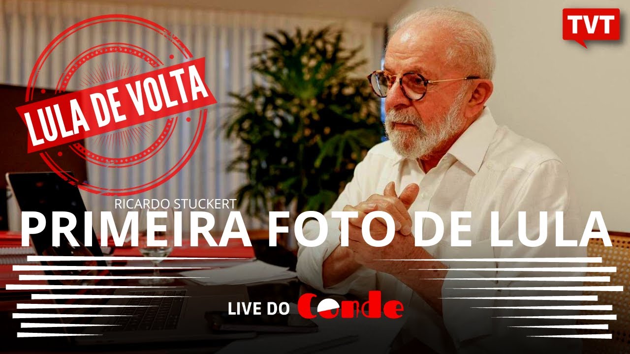 Live do Conde! Primeira foto de Lula depois da cirurgia