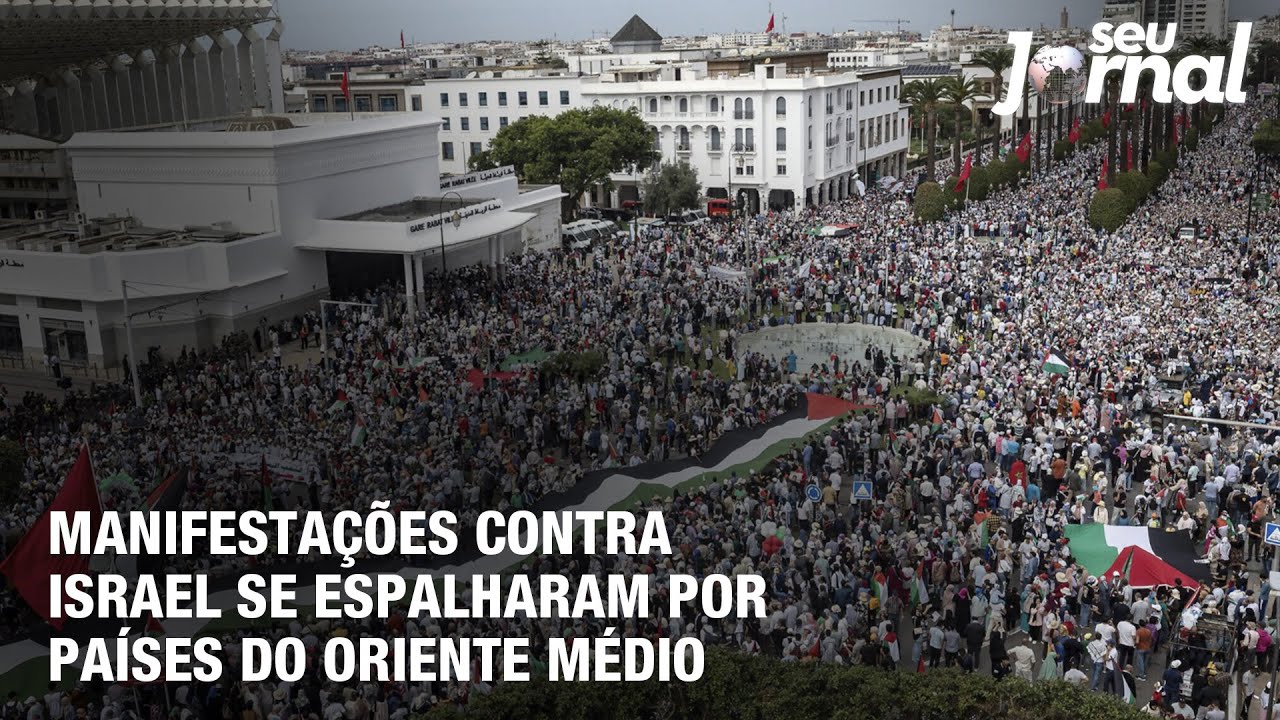 Manifestações contra Israel se espalharam por países do oriente médio