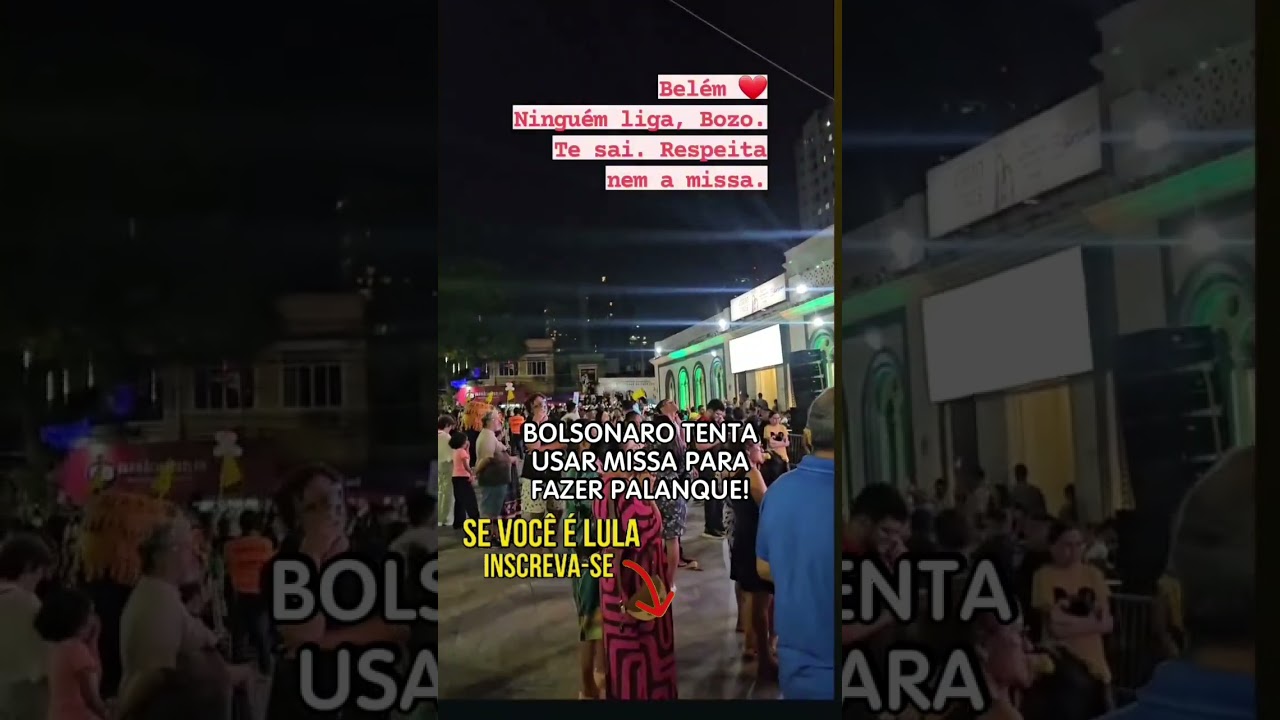 NÃO RESPEITA NEM MISSA!! B0LSONARO É IGNORADO POR FIÉIS EM BASÍLICA DE BELÉM!!