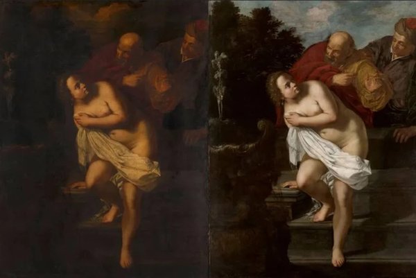 Obra perdida de Gentileschi é redescoberta em depósito e restaurada