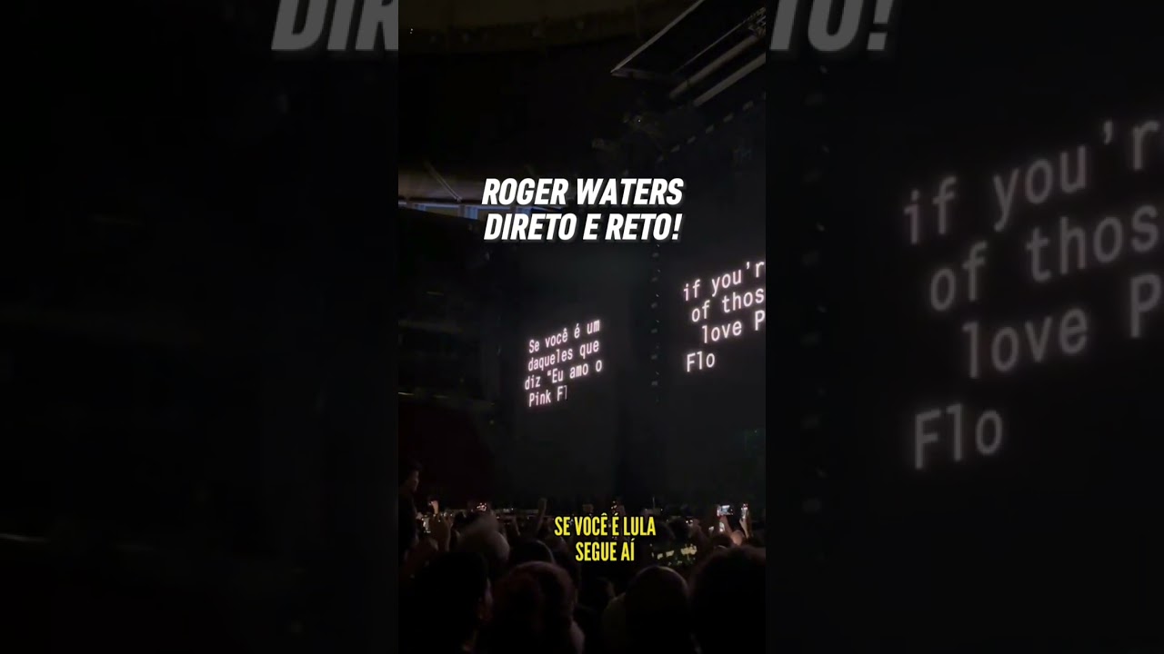 ROGER WATERS MANDA RECADO AOS FÃS ANTES DO SHOW E B0LSOMINIONS PASSAM VEXAME!!