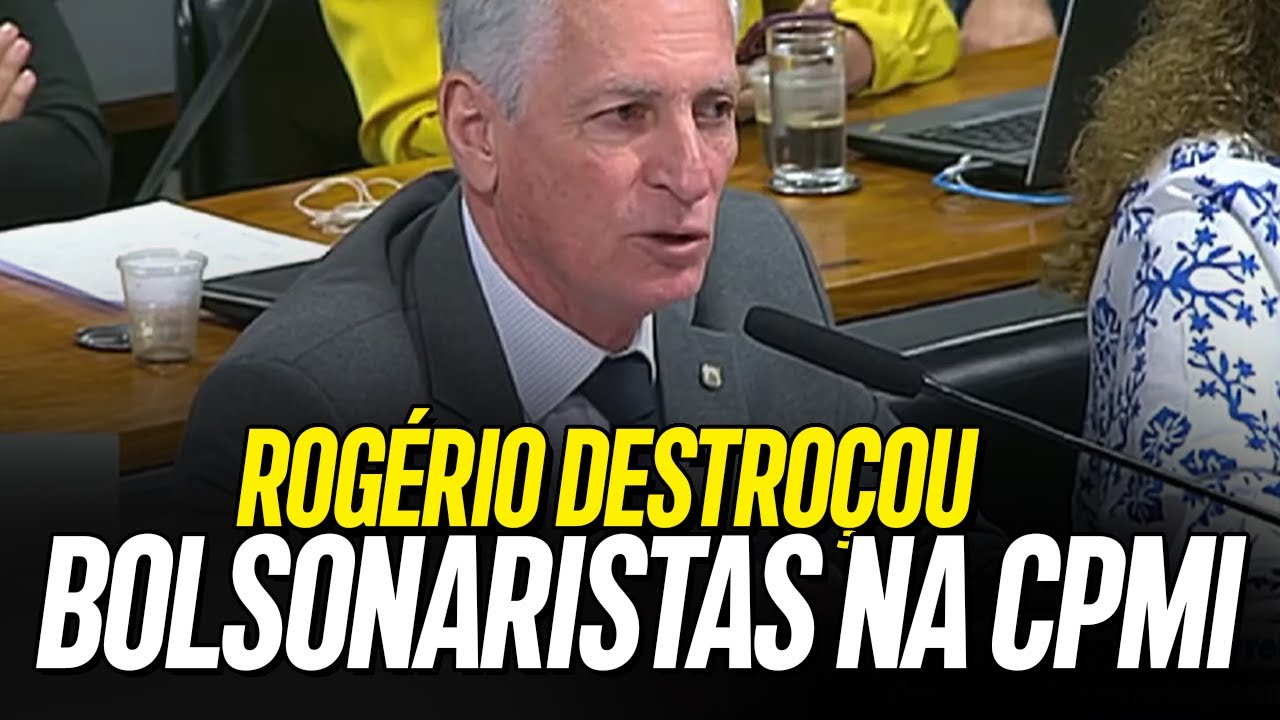 ROGÉRIO HUMILHOU BOLSONARO E GEROU CONFUSÃO NA CPMI!!! O DESESPERADOS E PRISÃO SE APROXIMA!!!!