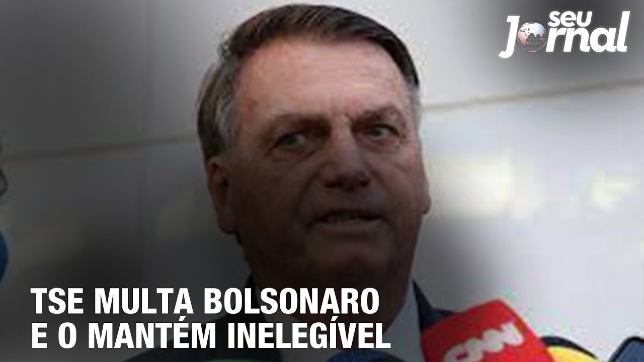 TSE multa Bolsonaro e o mantém inelegível