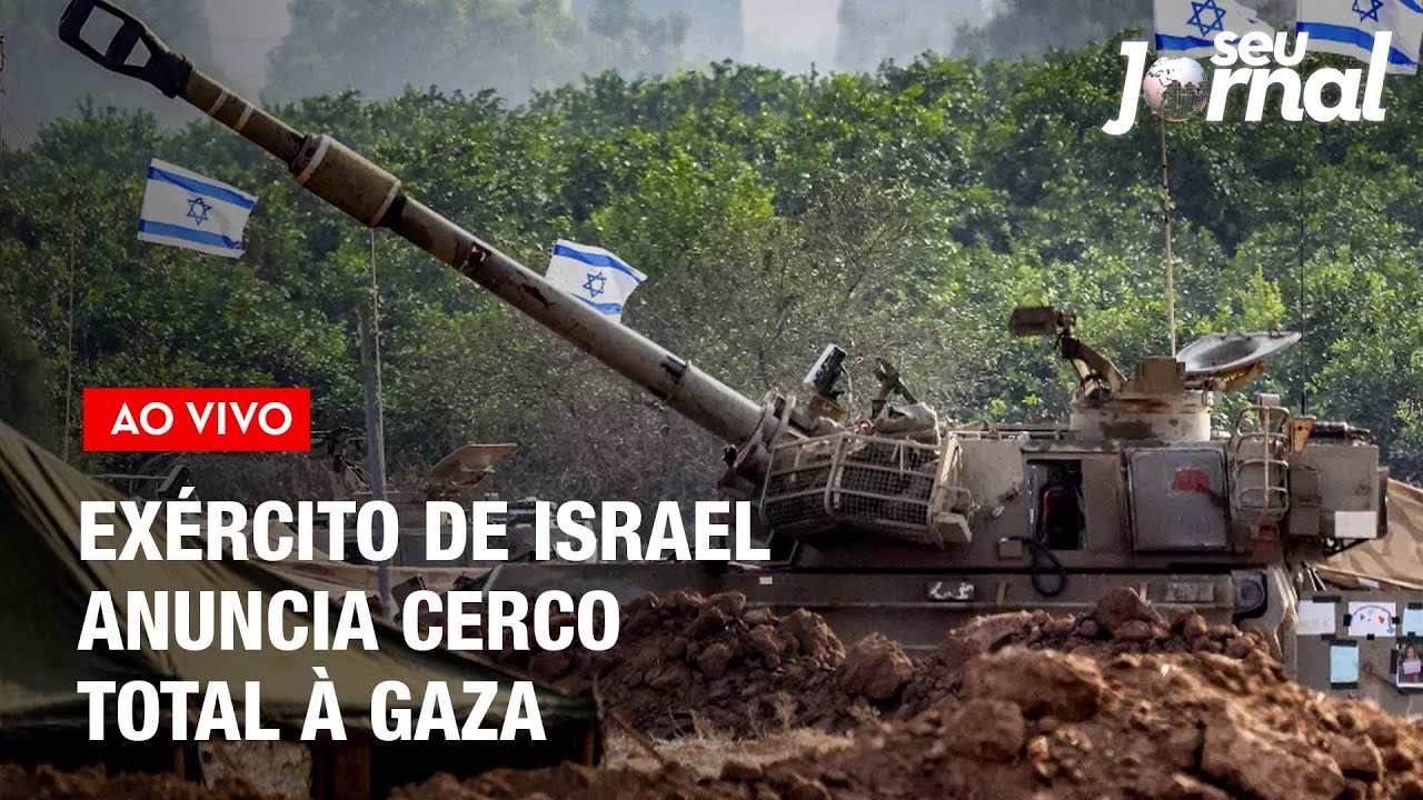 #AOVIVO Exército de Israel anuncia cerco total à Gaza | Seu Jornal 02.11
