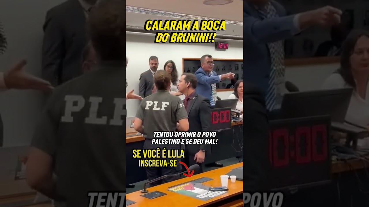 BRUNINI OFENDE PALESTINOS, TUMULTUA PEDIDO DE AJUDA E É HUMlLHADO!!