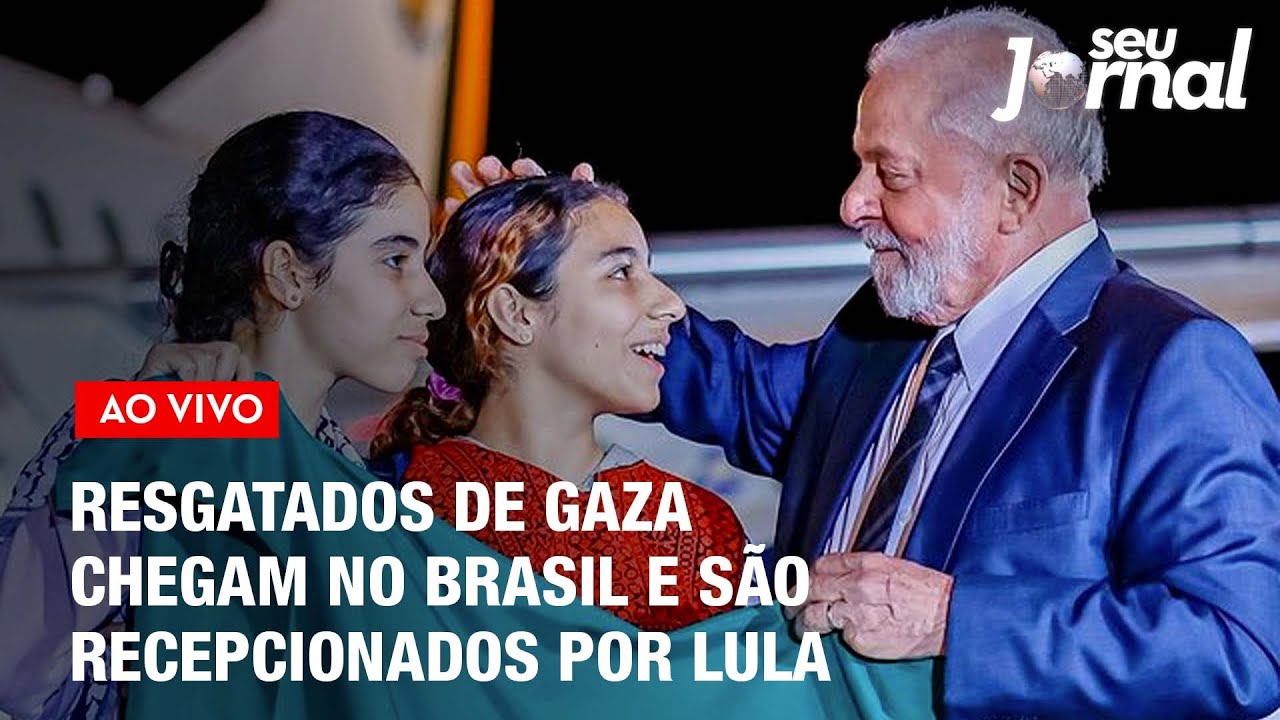 Brasileiros resgatados de Gaza chegam no Brasil e são recepcionados por Lula | SJ 14.11