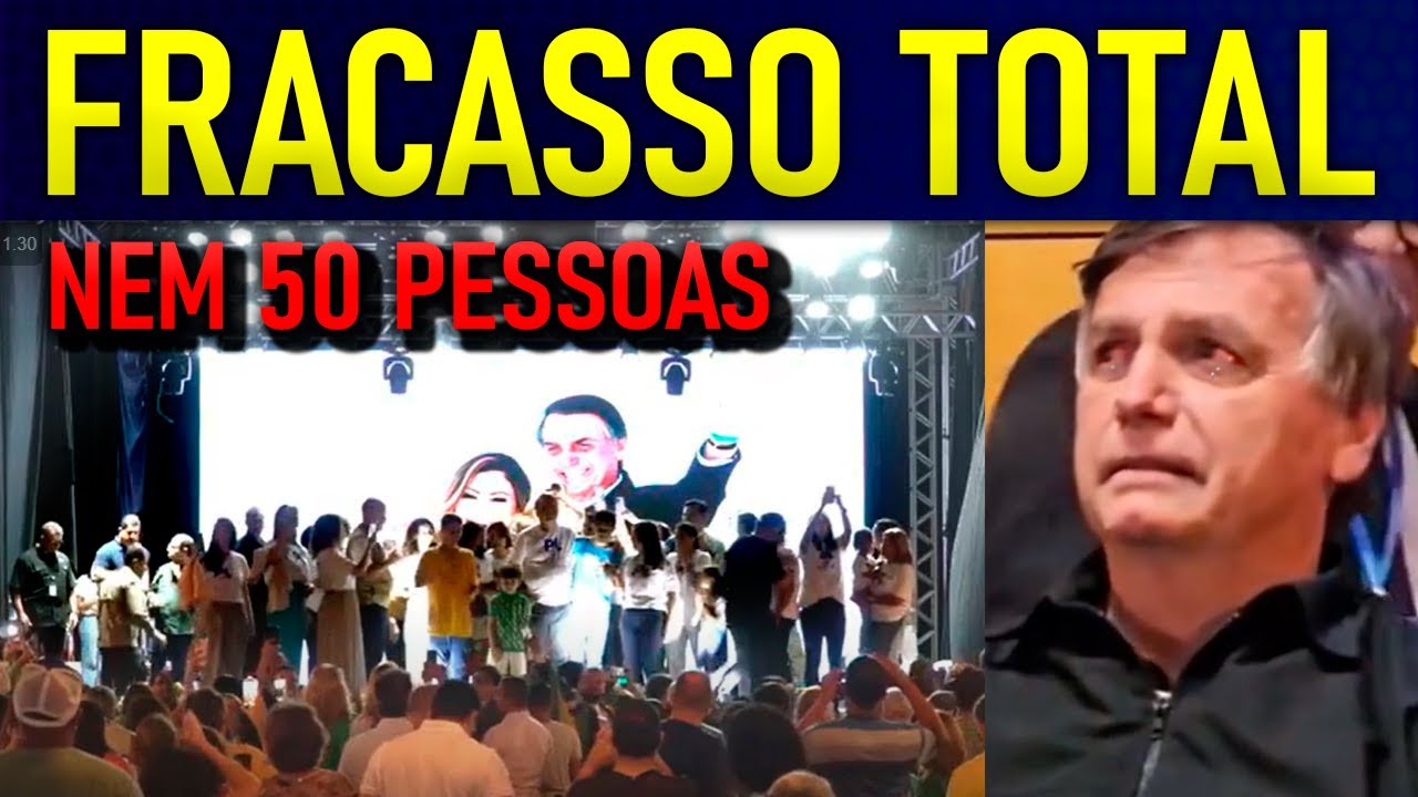 FRACASSA EVENTO DO PL!! B0LSONARO E MICHELLE SÓ FALTARAM CHORAR!! MENOS DE 100 PESSOAS!!