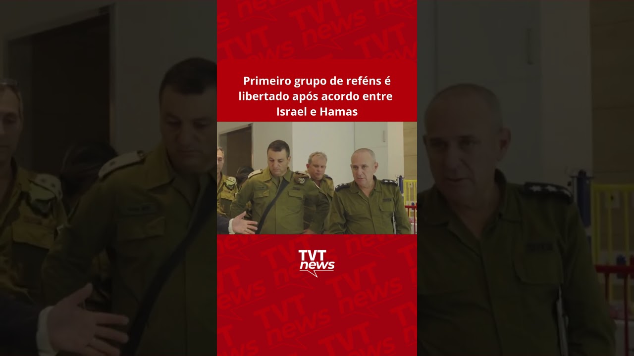 Primeiro grupo de reféns é libertado após acordo entre Israel e Hamas