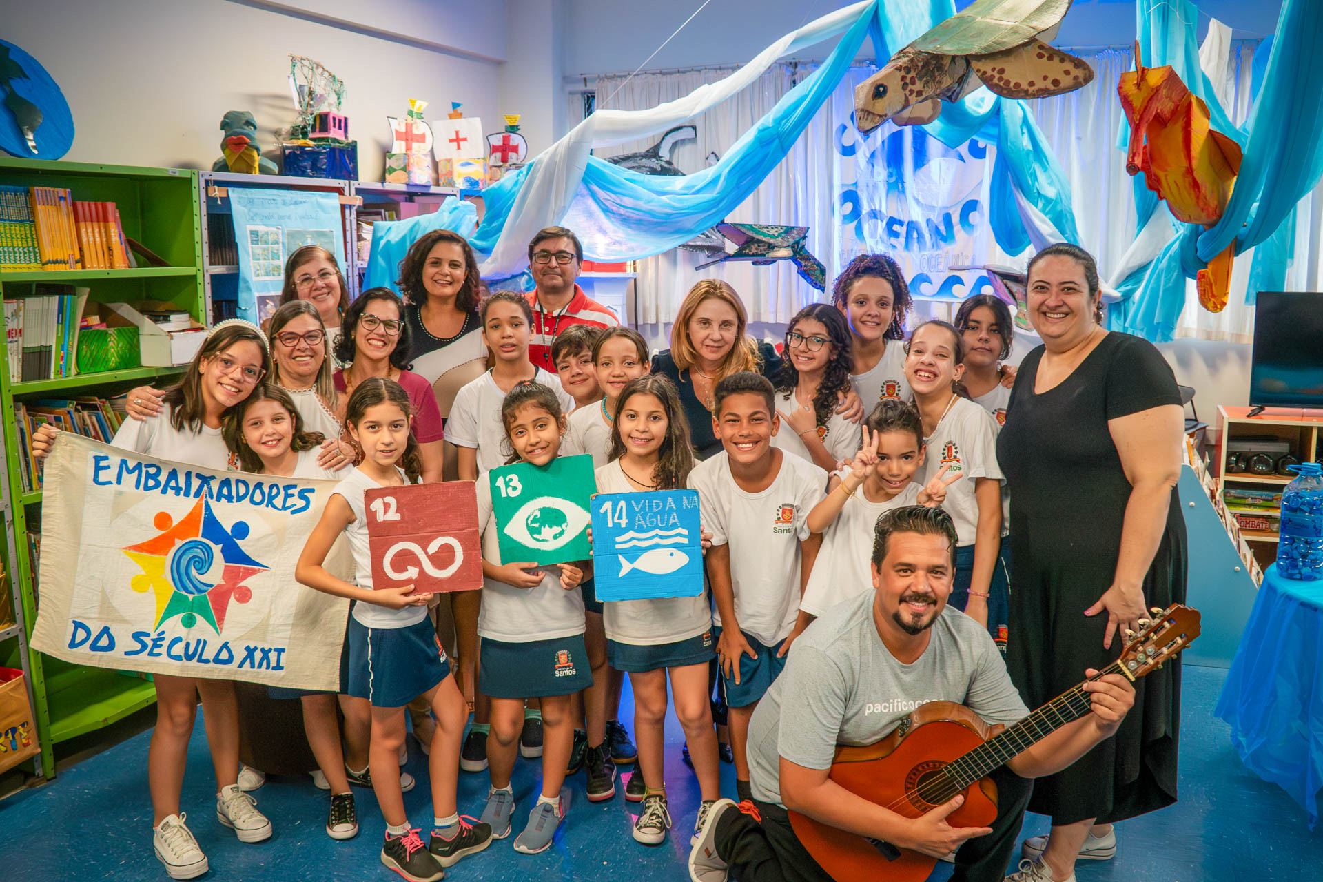 Cultura oceânica nas escolas propaga conhecimento desde a infância