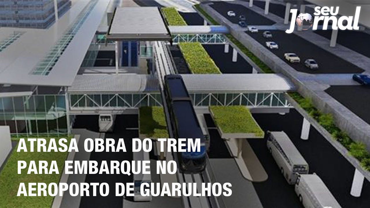 Atrasa obra do trem para embarque no aeroporto de Guarulhos