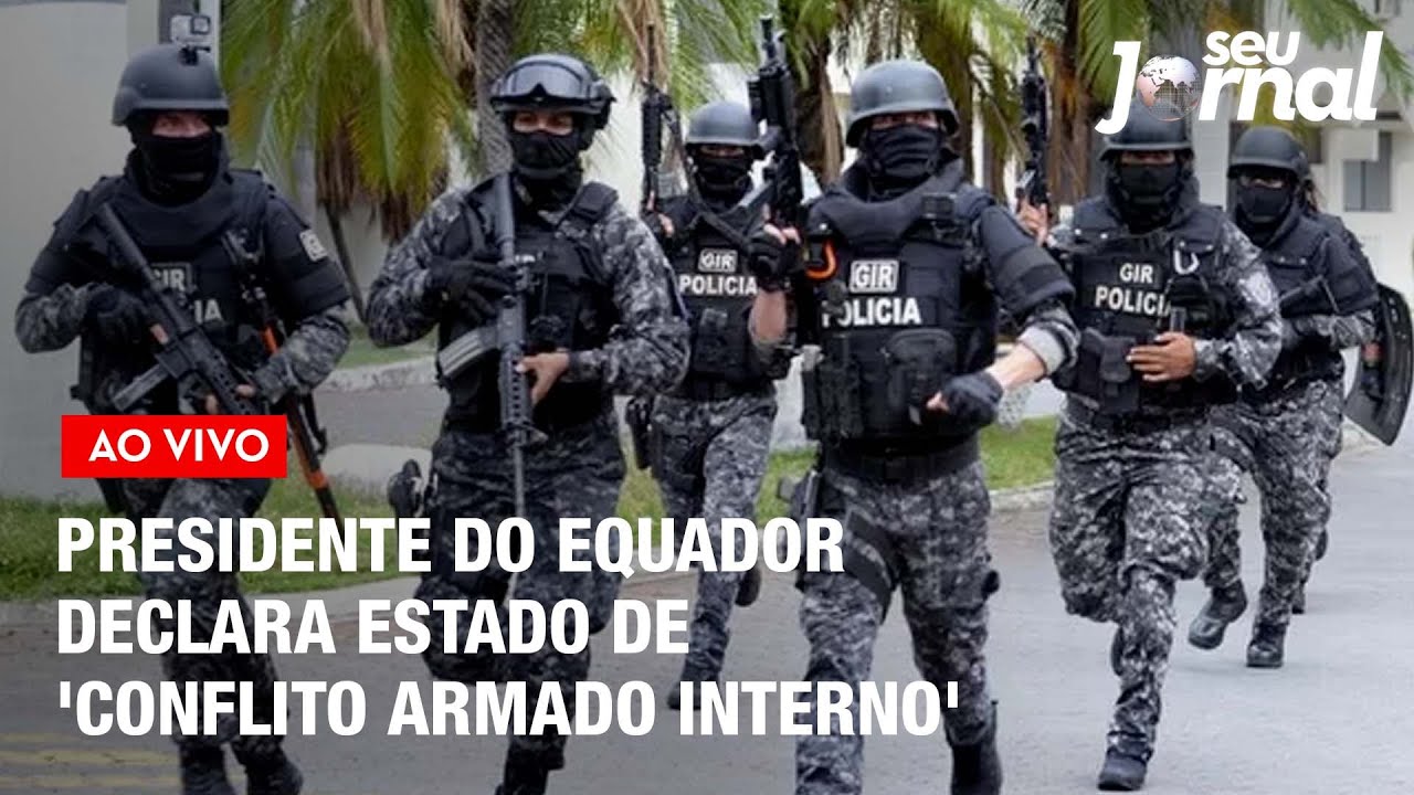 Presidente do Equador declara estado de ‘conflito armado interno’ | Seu Jornal 10.01