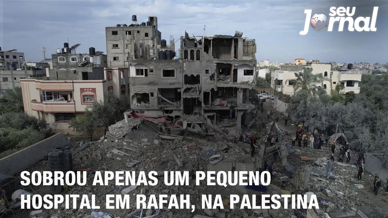 Sobrou apenas um pequeno hospital em Rafah, na Palestina