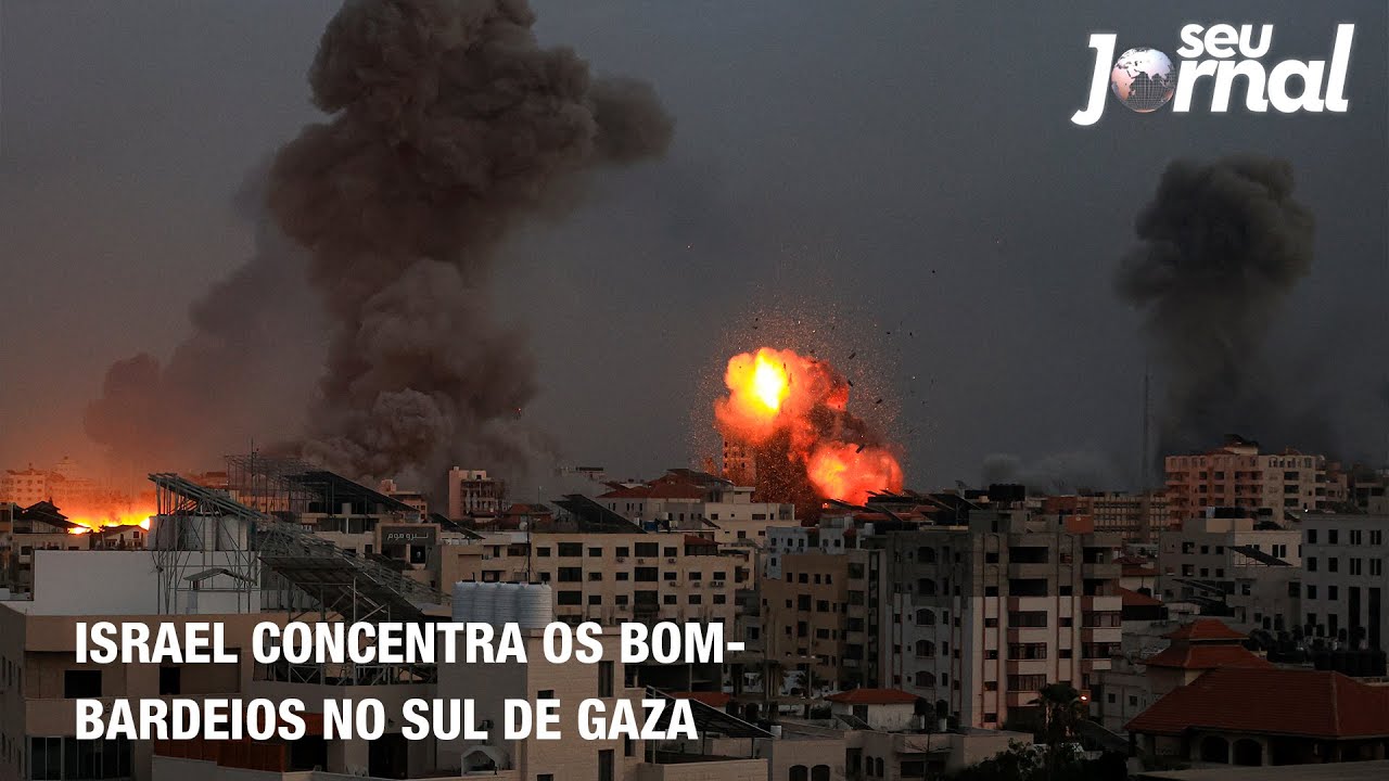 Israel concentra os bombardeios no sul de Gaza