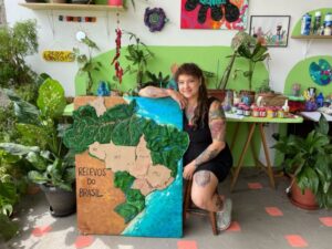 Artista produz maquetes sobre relevos do Brasil e vídeos sobre o Pará e o Amazonas viralizam
