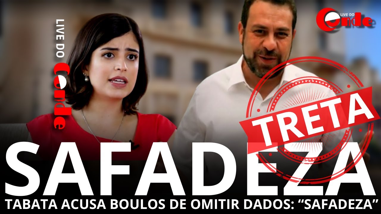 Live do Conde! Safadeza: Tabata acusa Boulos de omitir dados em pesquisa