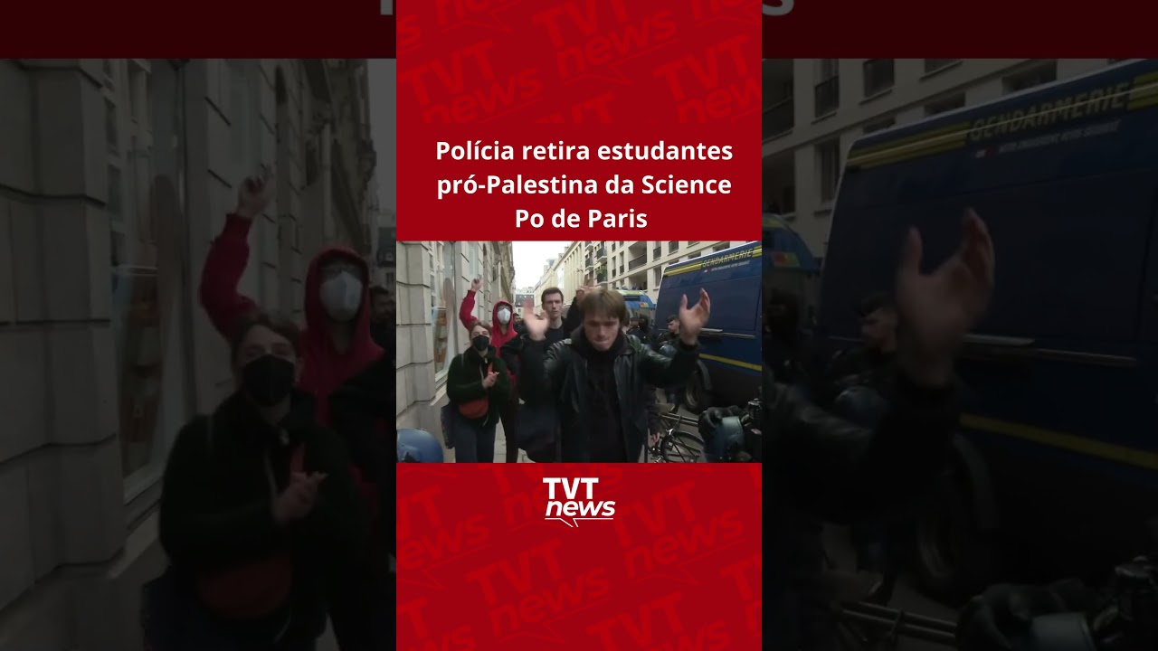 Polícia retira estudantes pró-Palestina da Science Po de Paris
