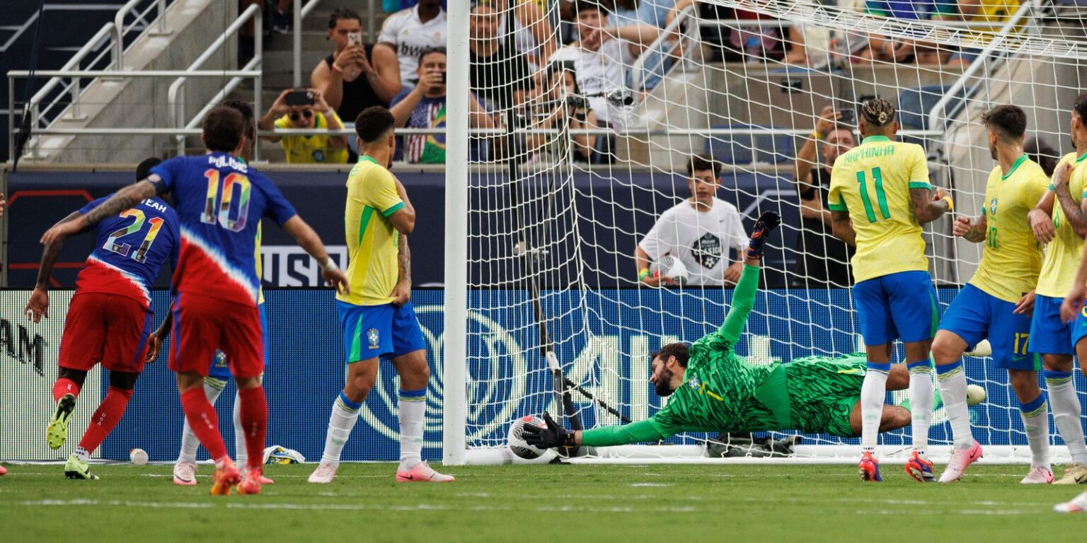 Brasil empata com EUA em último teste antes da Copa América