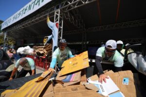 Festival de Parintins 2024: ‘Recicla, Galera’ chega a marca de 1,4 tonelada de resíduos enviados para reciclagem