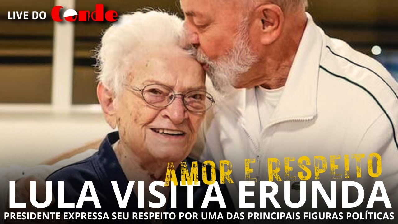 Live do Conde! Lula visita Erundina: presidente expressa seu respeito à deputada