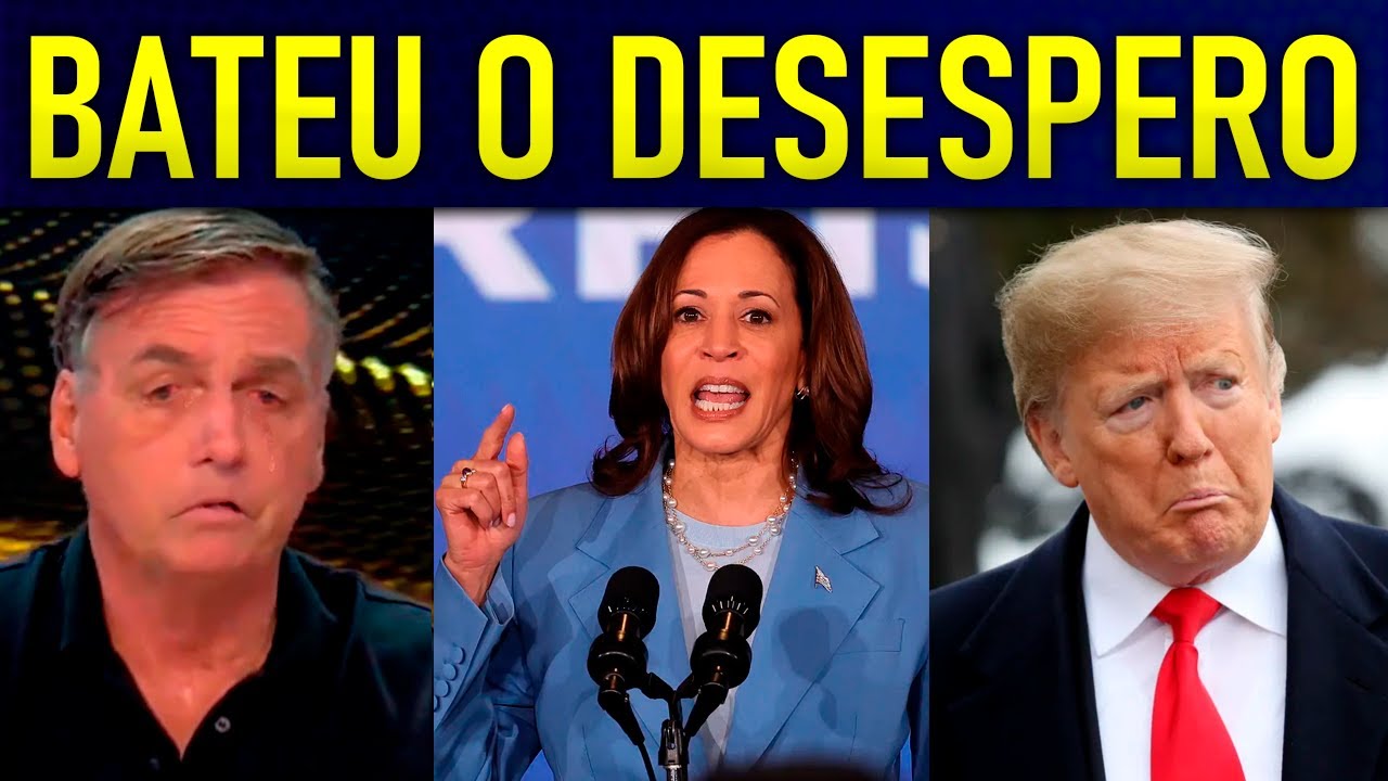 B0LSONARO TEM CRlSE DE PÂNlCO COM VIRADA DE KAMALA!! FILHOS AVISARAM QUE SERÁ PRES0!!