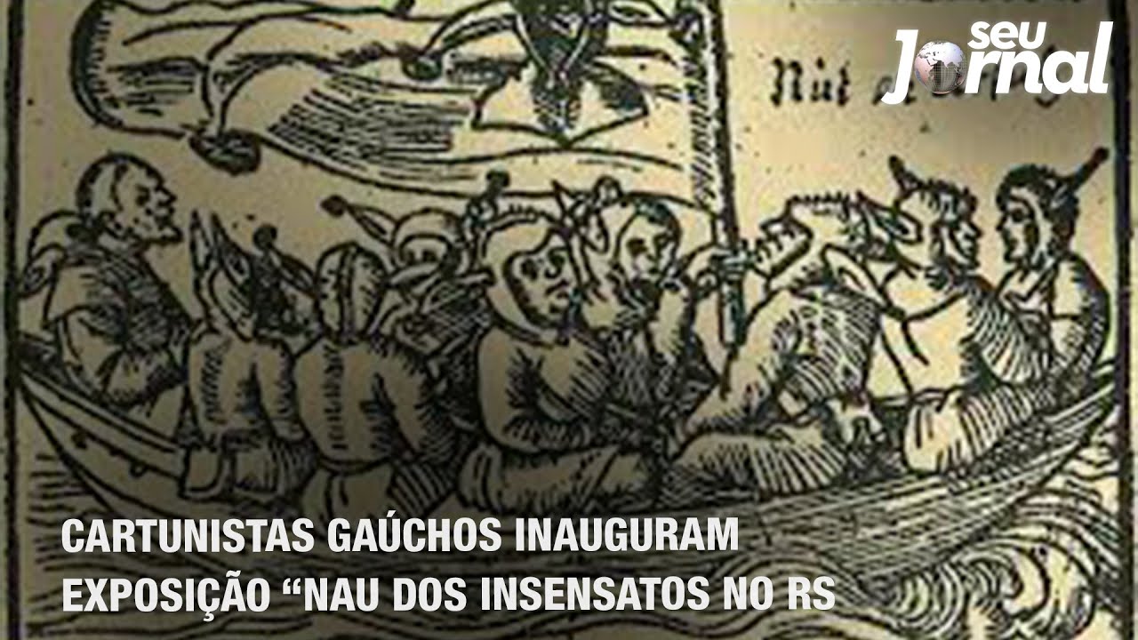 Cartunistas gaúchos inauguram exposição “Nau dos Insensatos” no RS