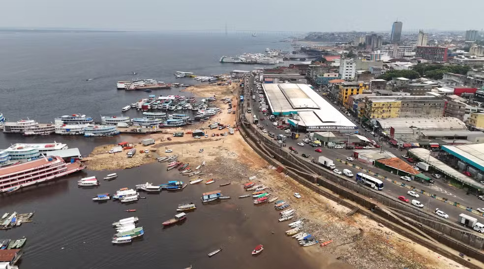 Rio Negro está mais de 3 m abaixo da normalidade em Manaus