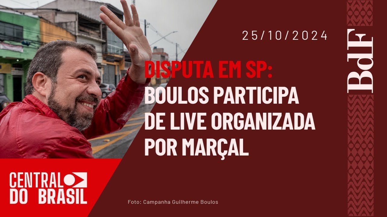 Disputa em SP: Boulos participa de live organizada por Marçal | CdB | 25/10/2024