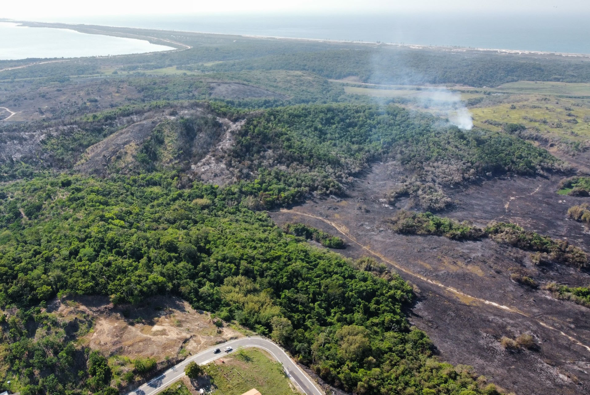 Incêndio nas proximidades da APA de Maricá preocupa ambientalistas