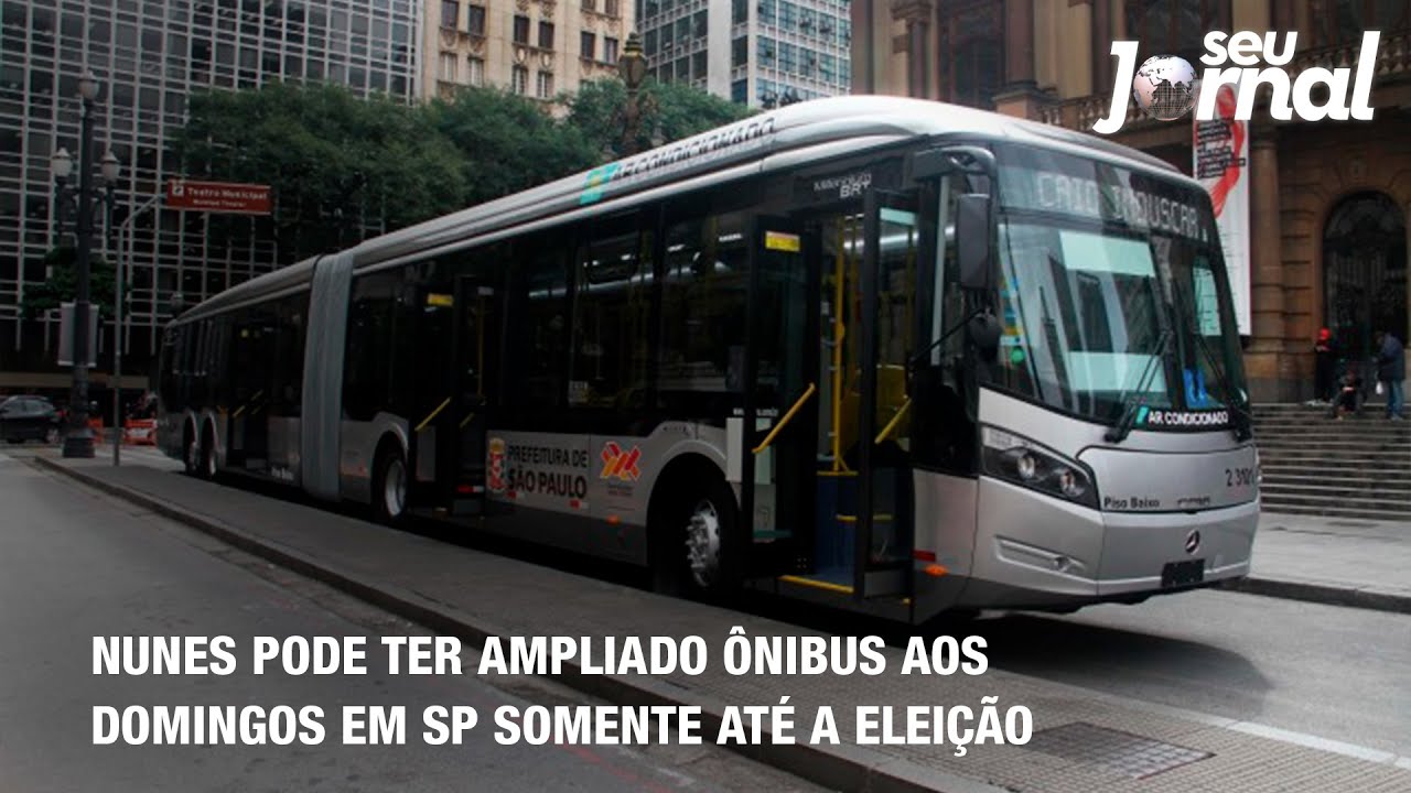 Nunes pode ter ampliado ônibus aos domingos em SP somente até a eleição