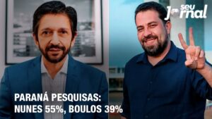 Paraná Pesquisas: Nunes 55%, Boulos 39%