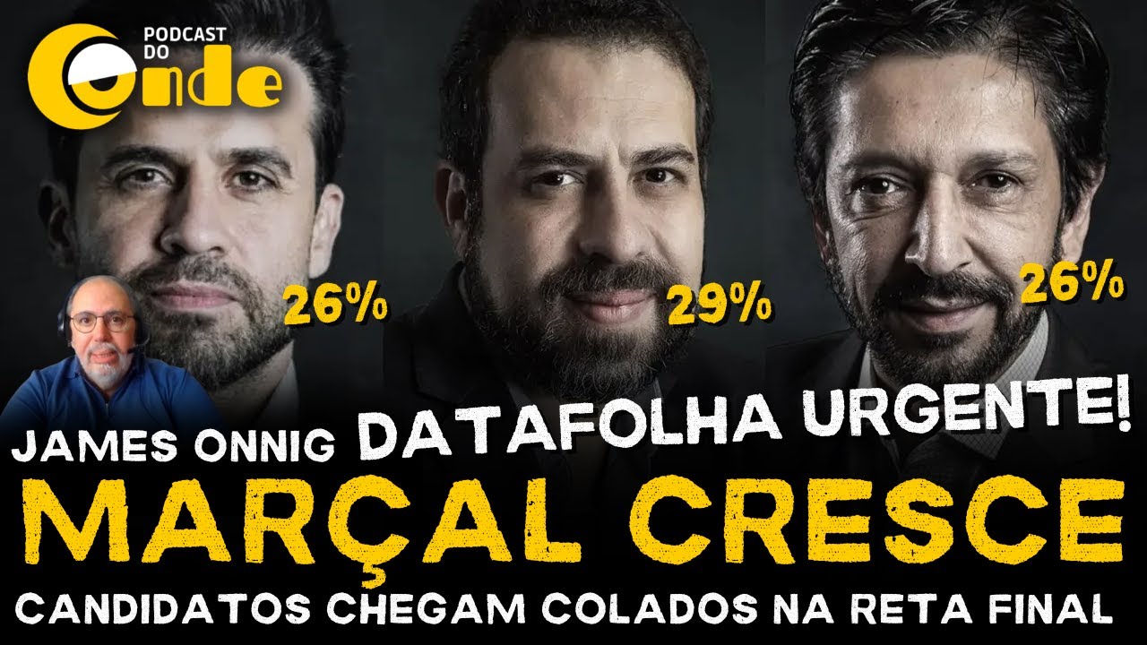 Podcast do Conde | Marçal cresce: candidatos chegam colados na reta final