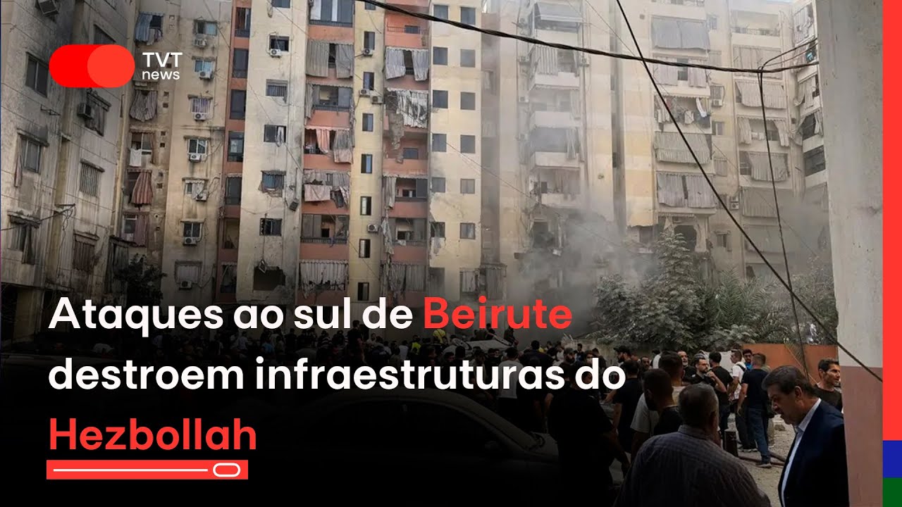 Ataques ao sul de Beirute destroem infraestruturas do Hezbollah