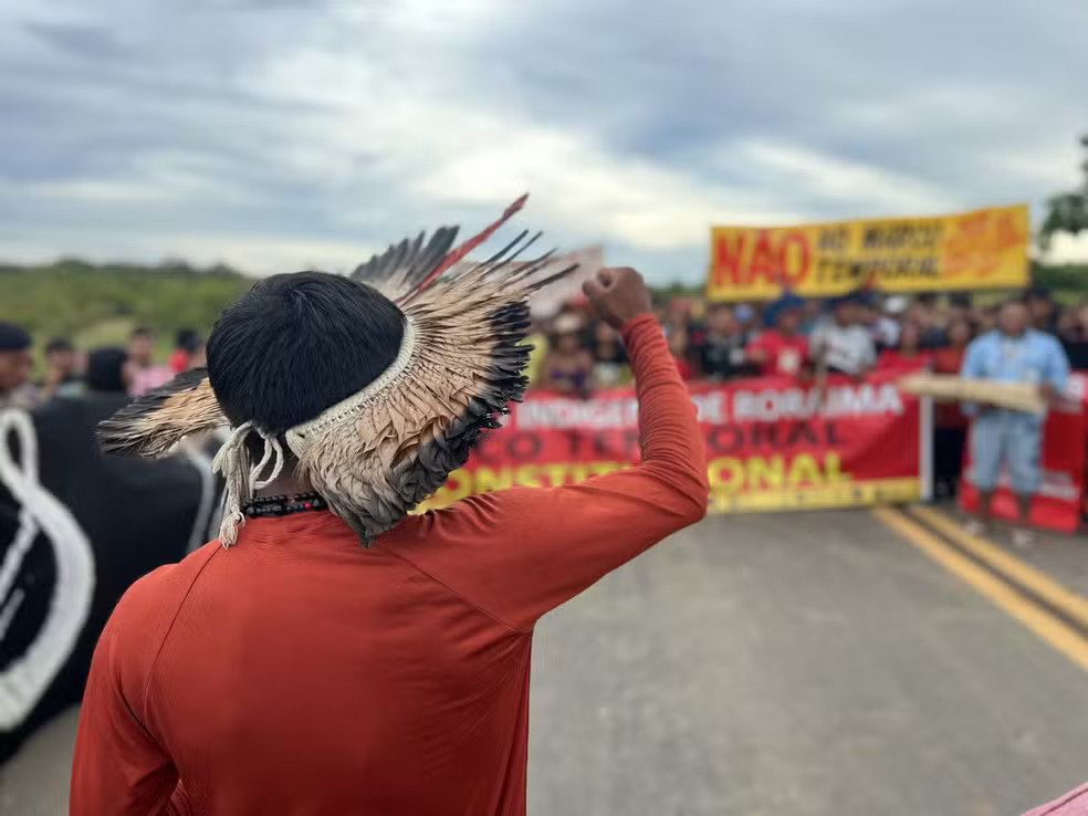 Mais de mil indígenas se reúnem há quase 20 dias em manifestação contra Marco Temporal na BR-174