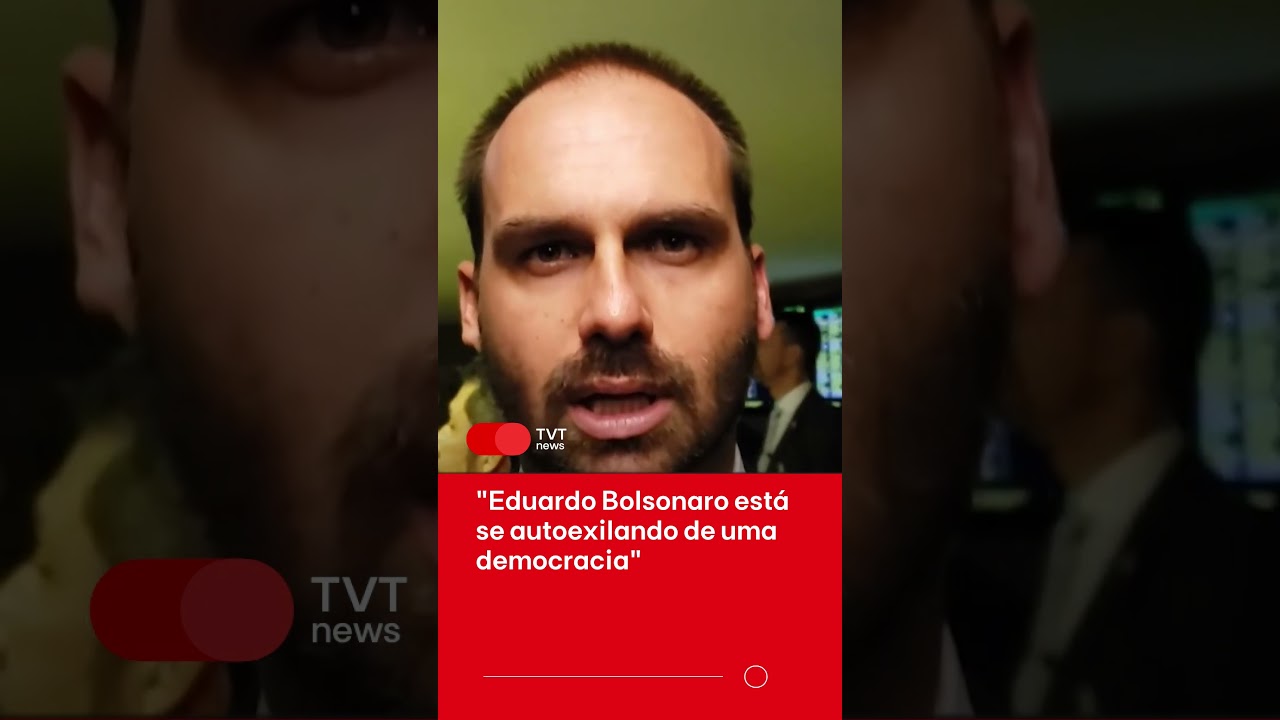 Eduardo Bolsonaro está se autoexilando de uma democracia