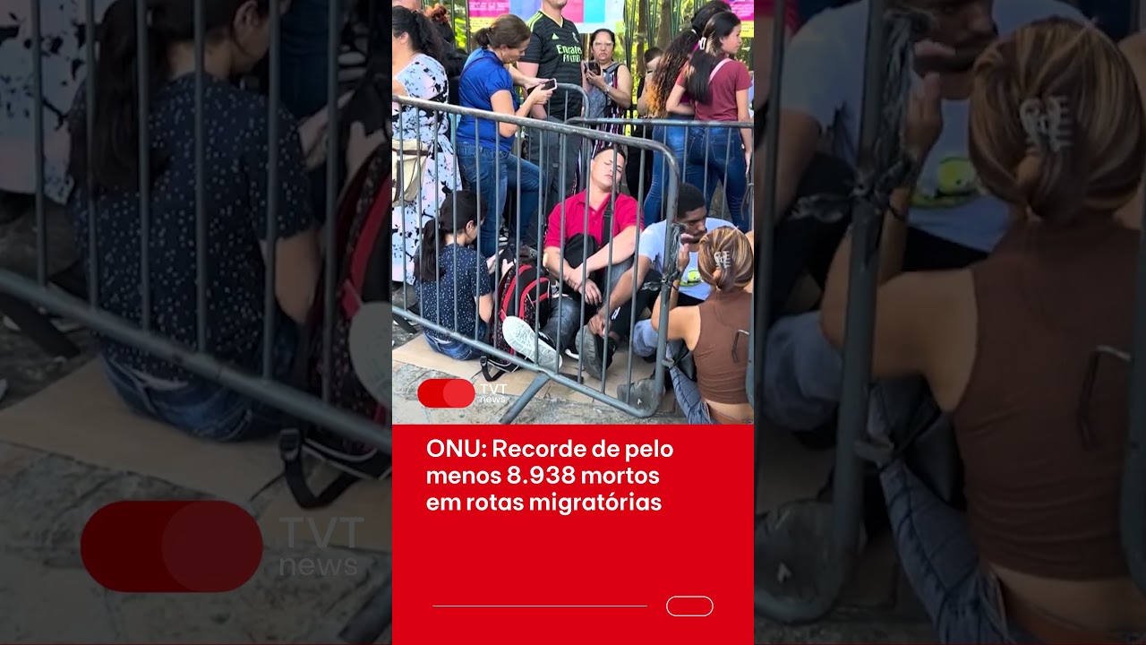ONU: Recorde de pelo menos 8.938 mortos em rotas migratórias em 2024